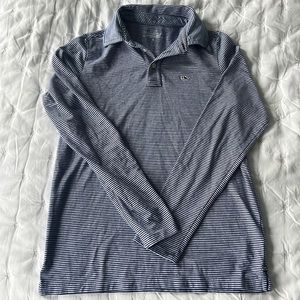 Vineyard, vines, boys, Edgartown polo size medium, long sleeve